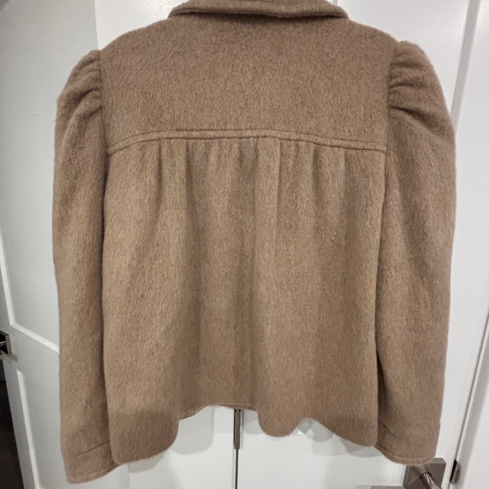 Rouje Tan Wool Coat - Picture 9 of 9